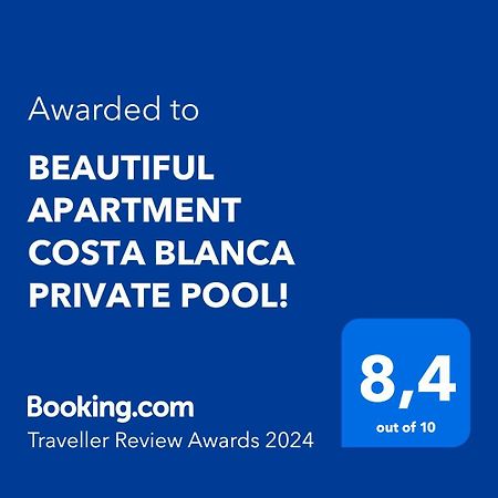 Beautiful Apartment Costa Blanca Private Pool! Oliva Dış mekan fotoğraf
